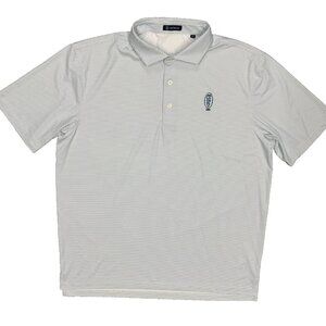 Turtleson Golf Shirt Scranton Country Club Polka Dot Polo Stretch White XL
